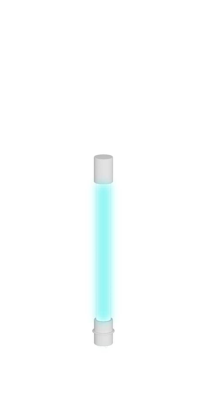 The Germicidal UV-C+ needs to be changed just under one year